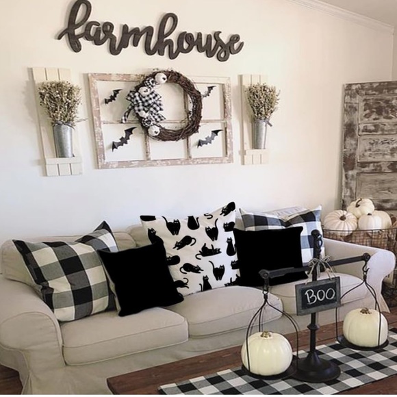 NEW Black Cats Decorative Pillow Cover. - Picture 2 of 4